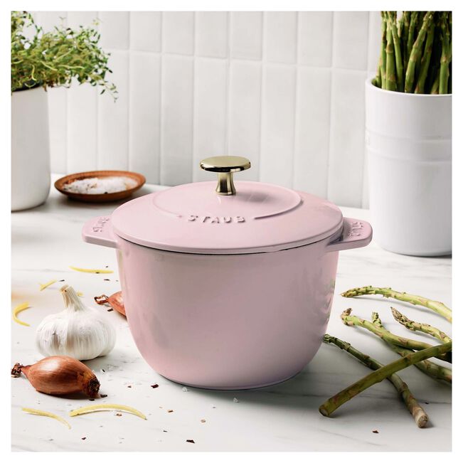 1.5 qt, Petite French Oven, Pink Peony